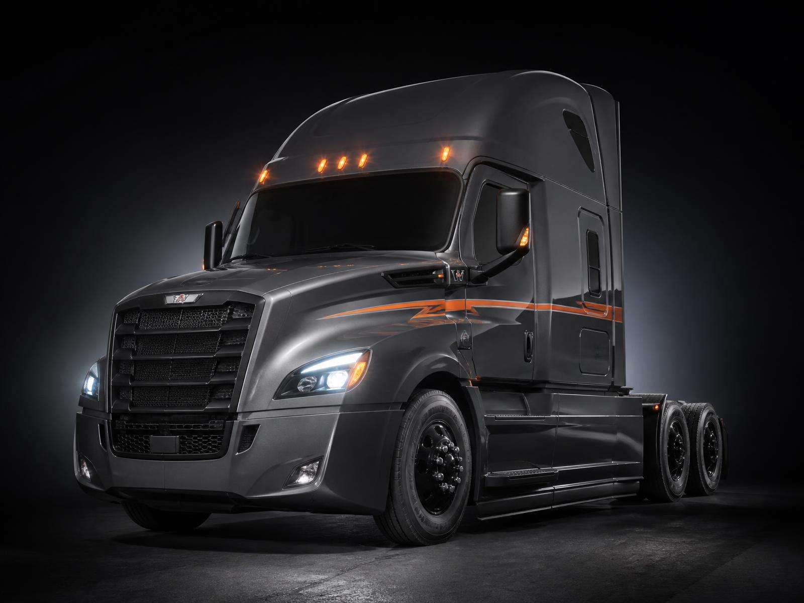 Modern semi truck available through the lease-to-own program